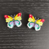 Topes para agujas - Mariposas arcoiris