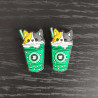 Topes para agujas - Gato latte 1