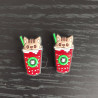Needle stoppers - Cat latte 2