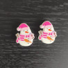 Topes para agujas - Muñeco de nieve