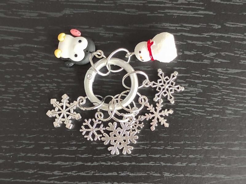 Marcadores Navidad nieve