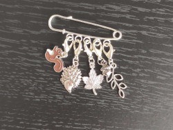 Autumn crochet stitch markers